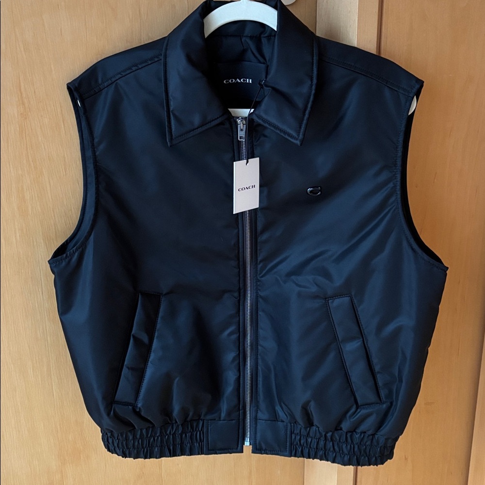 NWT Coach Black Men's Vest